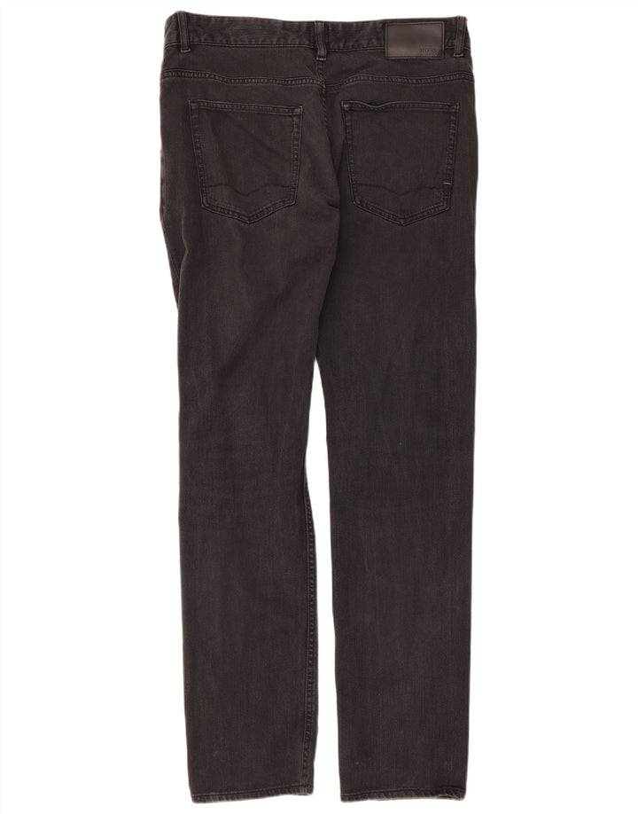 Damskie jeansy HUGO BOSS Delaware Slim W34 L32 Czarna bawełna