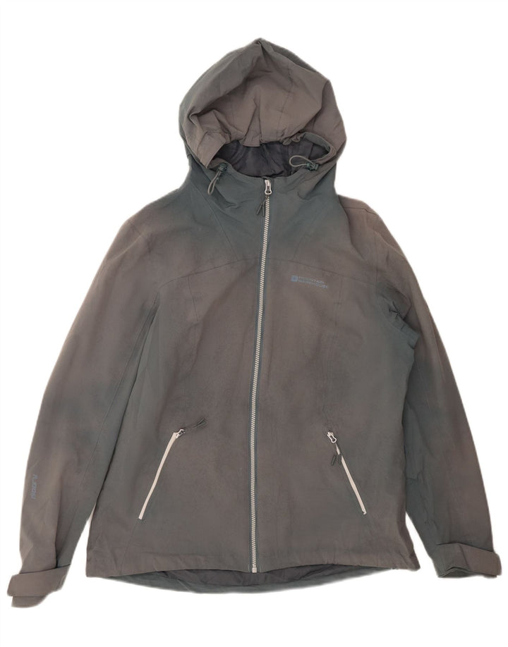 MOUNTAIN WAREHOUSE Womens Windbreaker Jacket UK 14 Large Grey Tie Dye