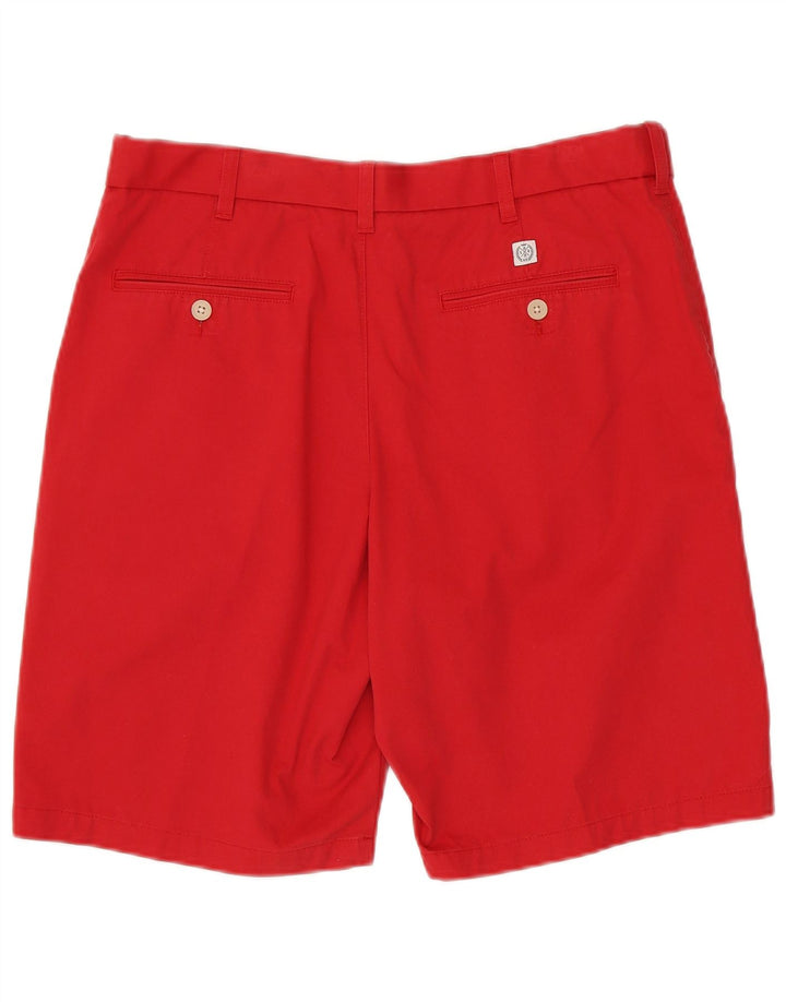 Męskie spodenki Chino Marks & Spencer W34, duże, czerwone, bawełniane
