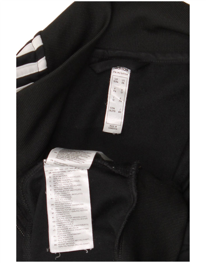 Adidas Męska bluza dresowa UK 52/54 2XL Czarny poliester