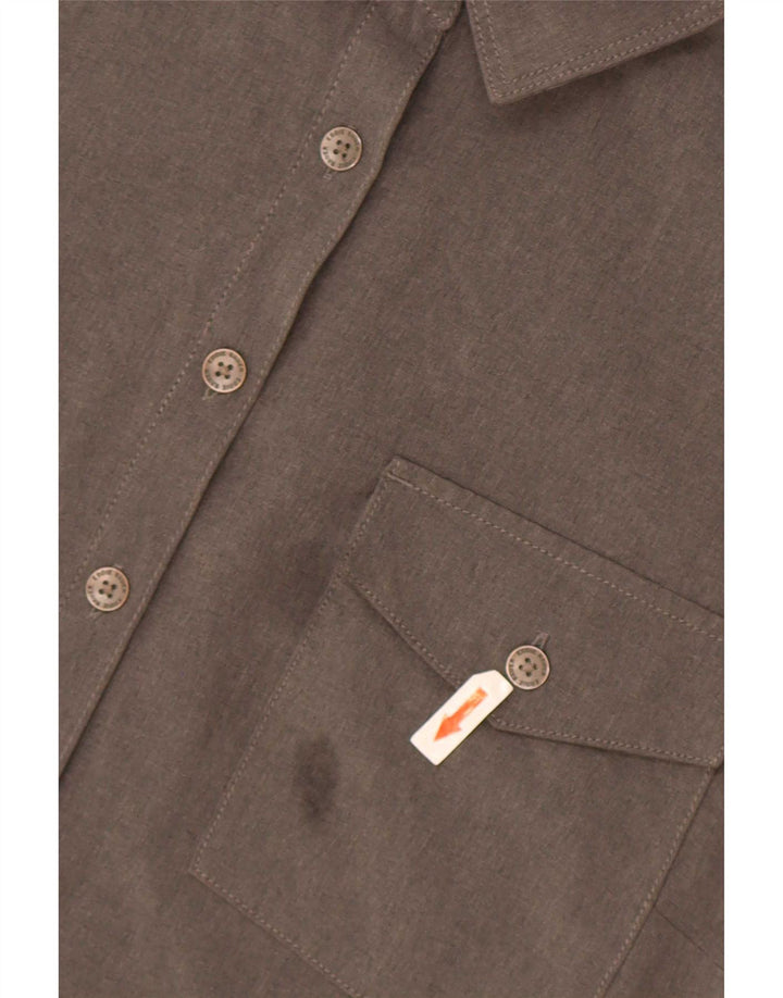 Damska sukienka koszulowa bez rękawów Eddie Bauer UK 18 XL, szary poliester