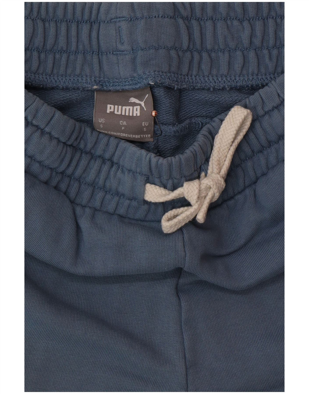 Męskie spodenki sportowe PUMA z grafiką, małe, niebieskie, bawełniane