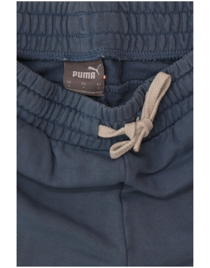 Męskie spodenki sportowe PUMA z grafiką, małe, niebieskie, bawełniane