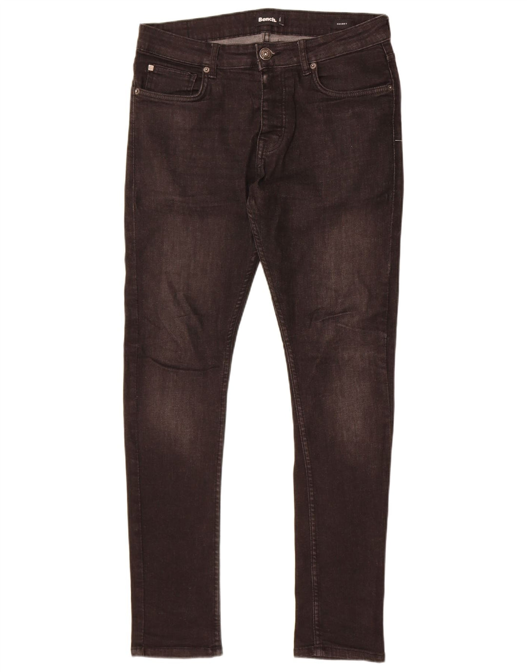 Męskie jeansy Bench Skinny W32 L32 Czarne bawełniane