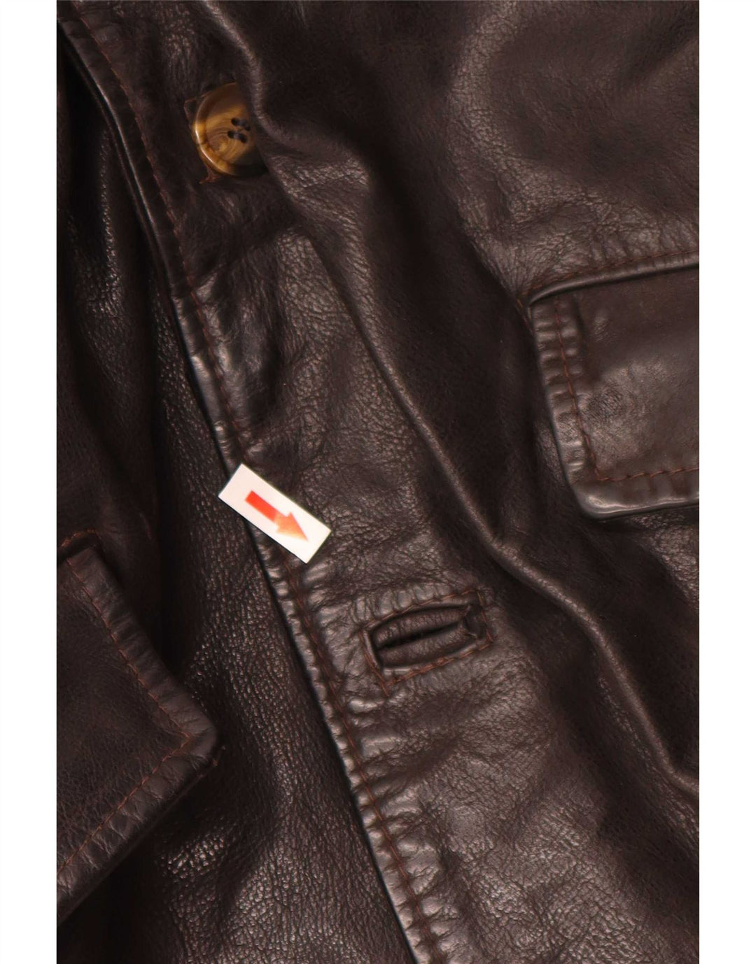 Męska kurtka skórzana vintage UK 38 Medium Black