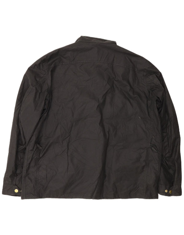 Męska kurtka Barbour z woskowanej bawełny UK 44 2XL Czarna bawełna