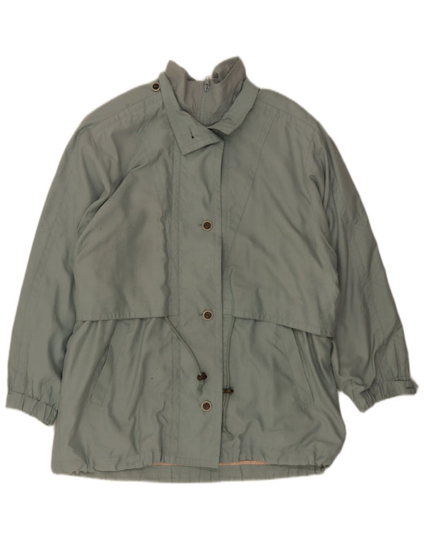 Vintage damska kamizelka oversize Utility UK 10 Small Green