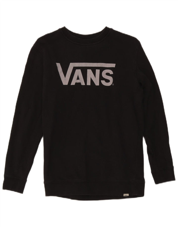 Chłopięca bluza z grafiką Vans, 12-13 lat, duża, czarna, bawełniana