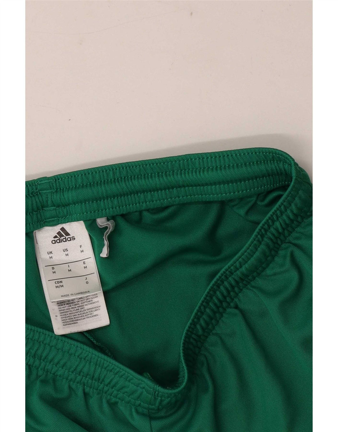 Męskie spodenki sportowe Adidas Climalite, średni zielony poliester