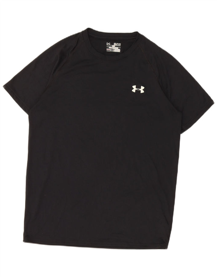 Męski t-shirt Under Armour Heat Gear, mały, czarny, poliestrowy