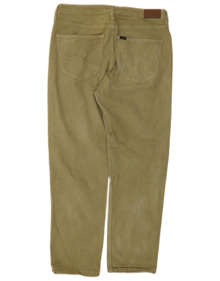Damskie jeansy Lee Carol Straight W30 L26 Zielone bawełniane