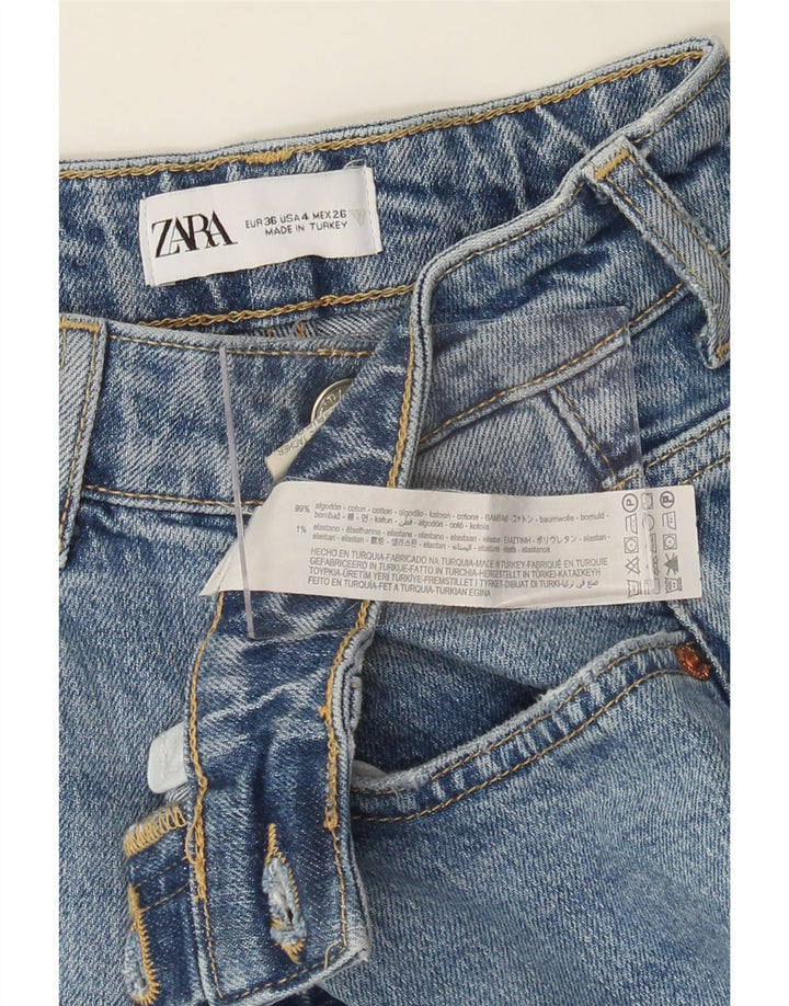 ZARA Womens Bootcut Jeans EU 36 XS W26 L33 Blue Cotton Vintage Zara and Second-Hand Zara from Messina Hembry 