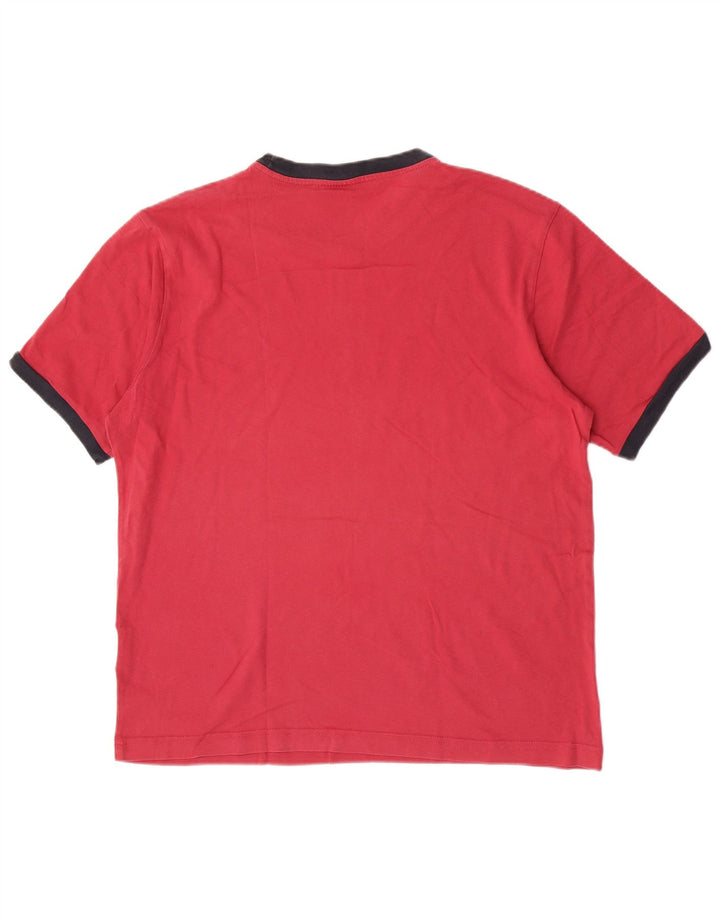 Męski T-shirt Champion z grafiką, duży, czerwony, bawełniany
