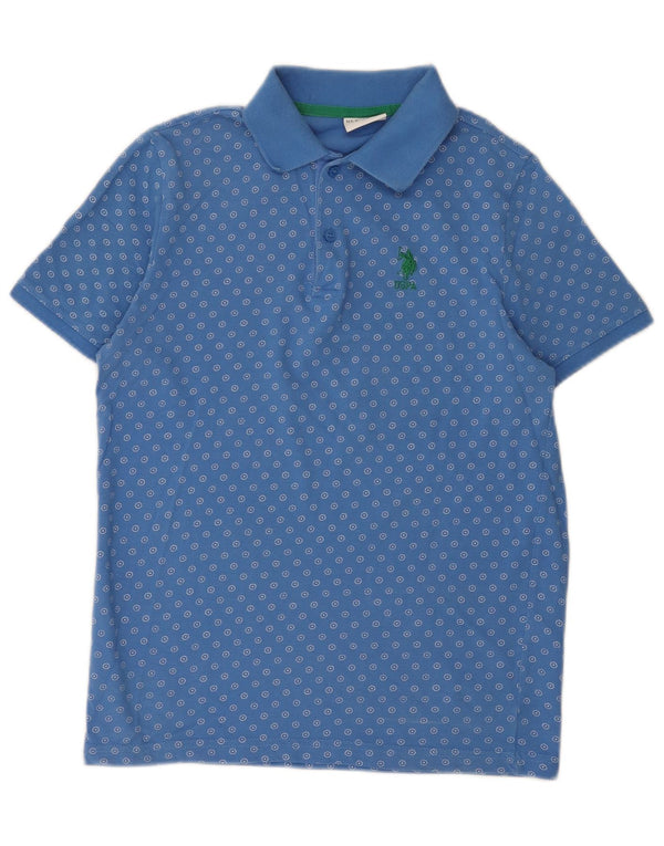 US Polo Assn. Męska koszulka polo XS w niebieskie kropki, bawełniana