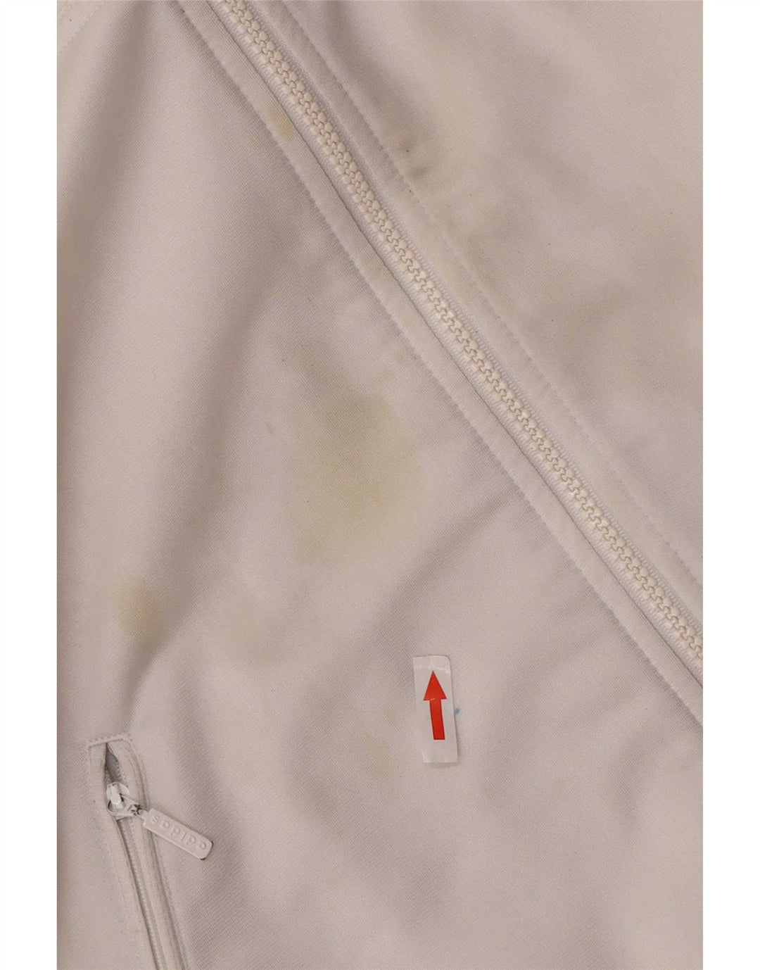 Adidas Męska bluza dresowa Top Jacket UK 38/40 Średni biały poliester