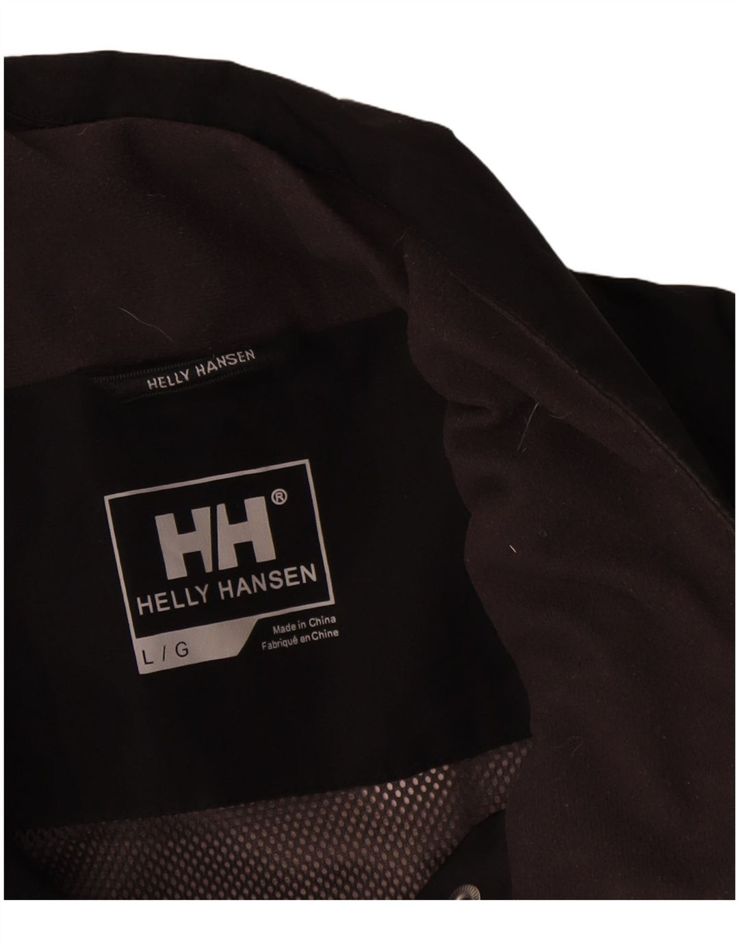 Damska kurtka przeciwdeszczowa Helly Hansen Graphic UK 16, duża, czarna, poliester