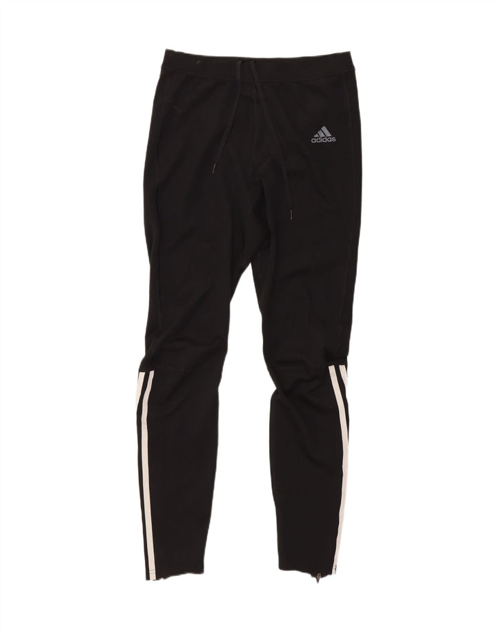 Damskie spodnie dresowe Adidas Climalite UK 12, średni czarny poliester