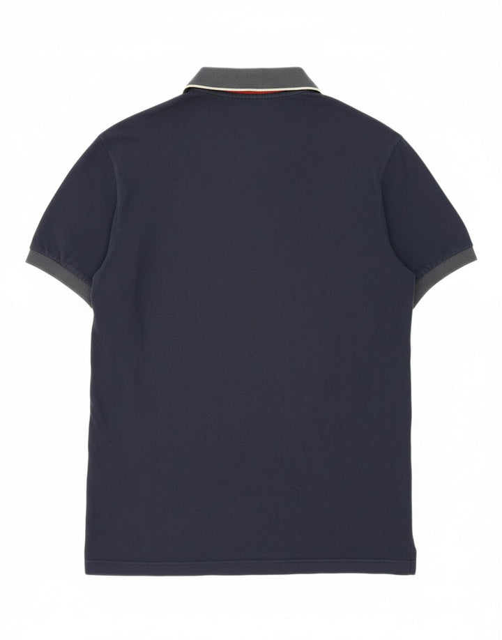 REFRIGIWEAR Mens Polo Shirt Large Navy Blue Cotton Vintage Refrigiwear and Second-Hand Refrigiwear from Messina Hembry 