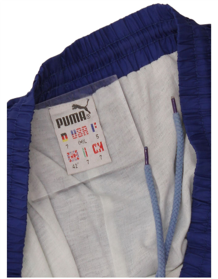 PUMA Mens Tracksuit Trousers Joggers 2XL  Blue Nylon