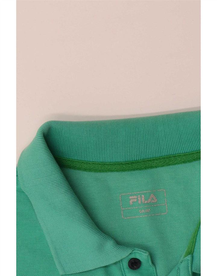 Fila Męska koszulka polo Medium Green Cotton