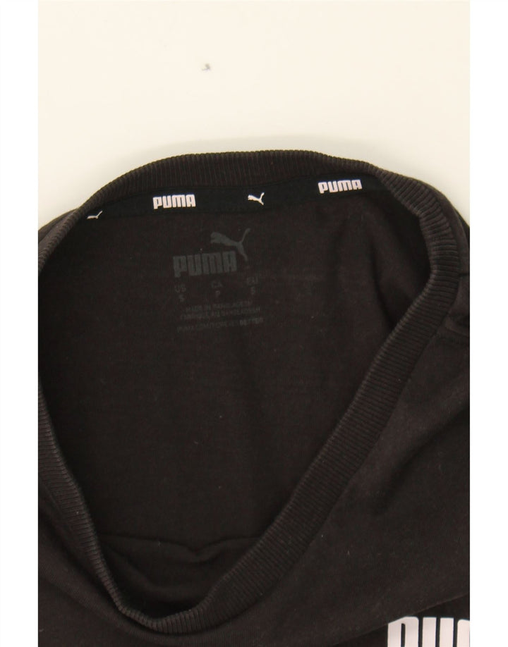 PUMA Mens Graphic T-Shirt Top Small White Colourblock Cotton Vintage Puma and Second-Hand Puma from Messina Hembry 