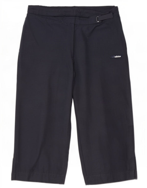 Bermudy damskie Adidas UK 12 Medium W30 Granatowa bawełna