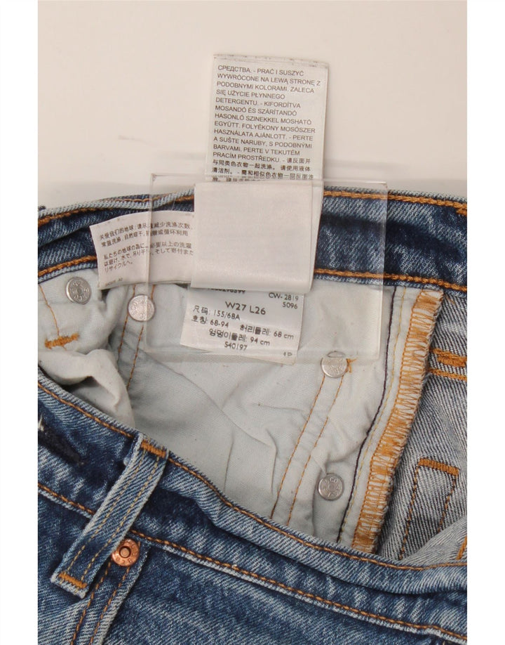 Damskie proste dżinsy Levi's W27 L26 Niebieskie bawełniane