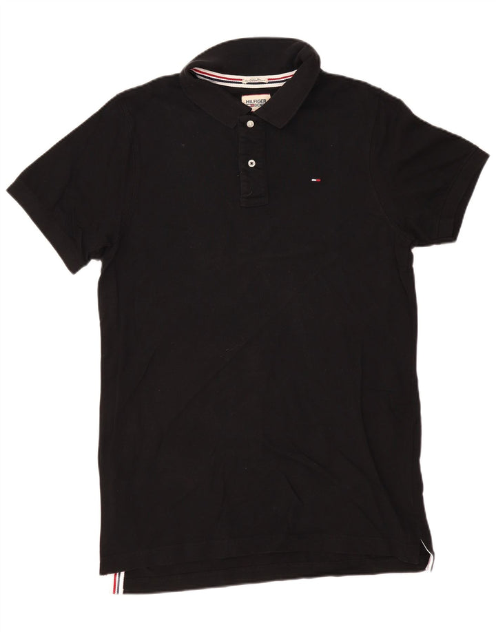 Męska koszulka polo TOMMY HILFIGER XL, czarna, bawełniana