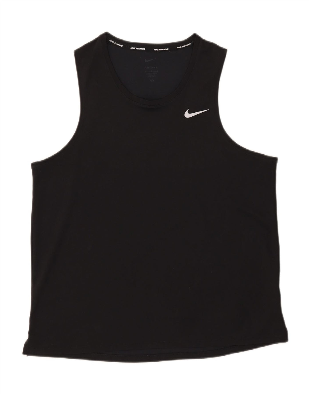 Damska koszulka z kamizelką Nike Dri Fit UK 16, duża, czarna, poliester