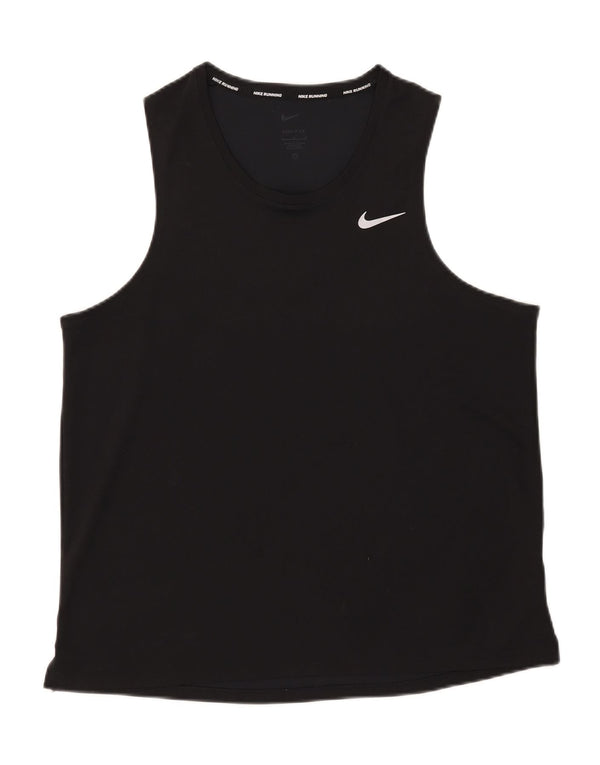 Damska koszulka z kamizelką Nike Dri Fit UK 16, duża, czarna, poliester