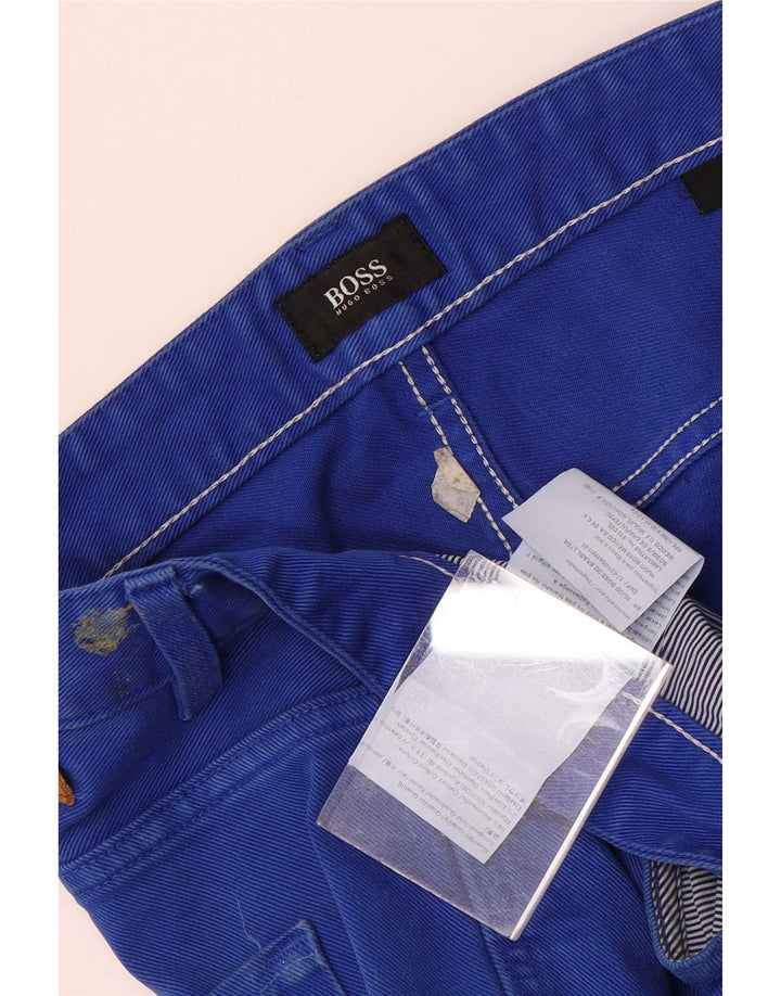 Męskie jeansy slim fit Hugo Boss W36 L32 Niebieskie bawełniane