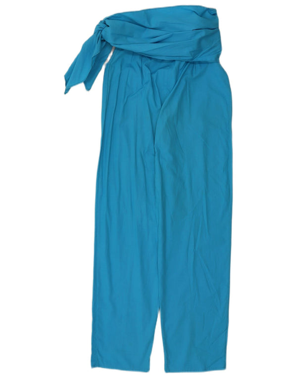 Damskie spodnie typu casual z wysokim stanem i luźnym krojem Prisma IT 40 Small W26 L29 Niebieskie
