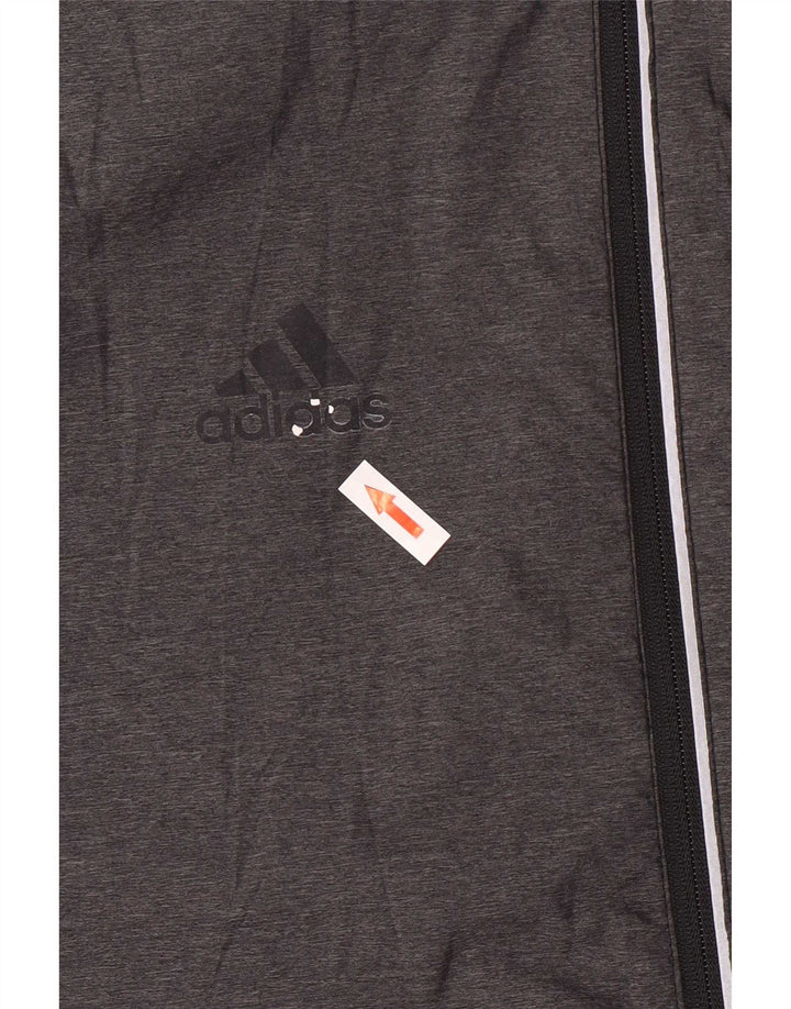 Męska kurtka przeciwdeszczowa Adidas Redhawk Graphic UK 38 w kolorze średnioszarym