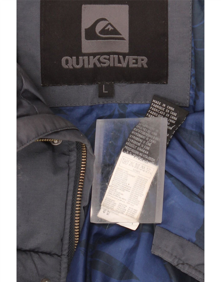 Męska ocieplana kurtka Quiksilver UK 40, duża, granatowa, bawełniana