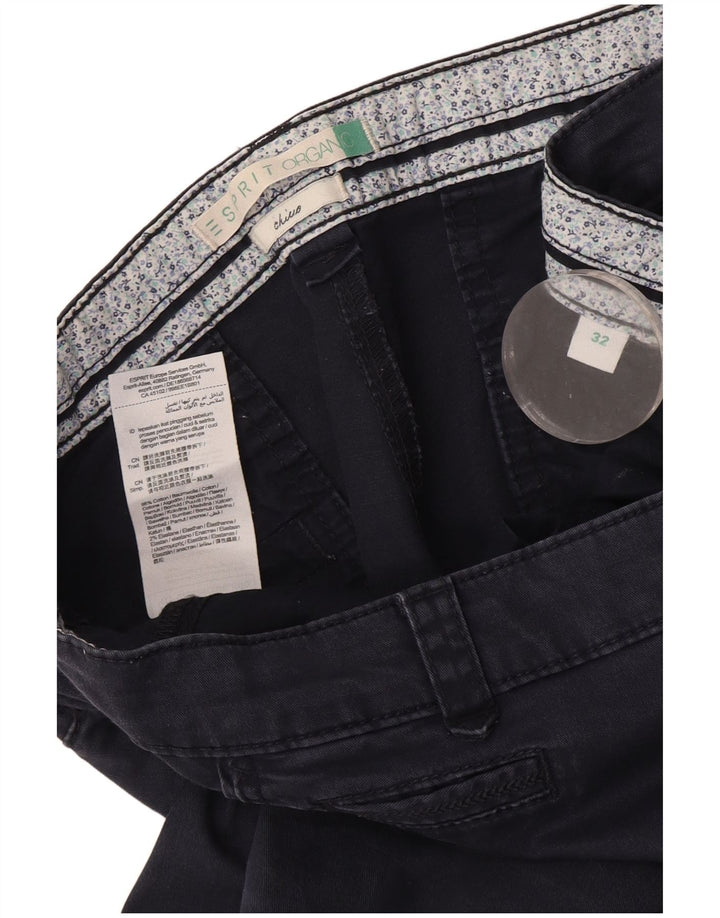 Spodnie damskie Esprit Slim Chino W32 L31 Granatowa bawełna