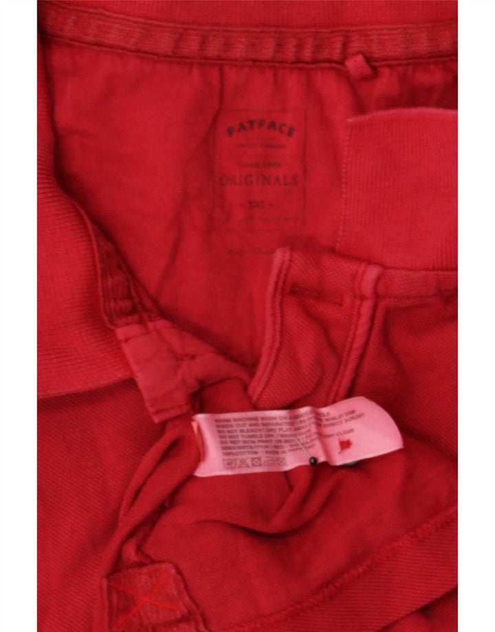 Męska koszulka polo Fat Face 2XL, czerwona, bawełniana