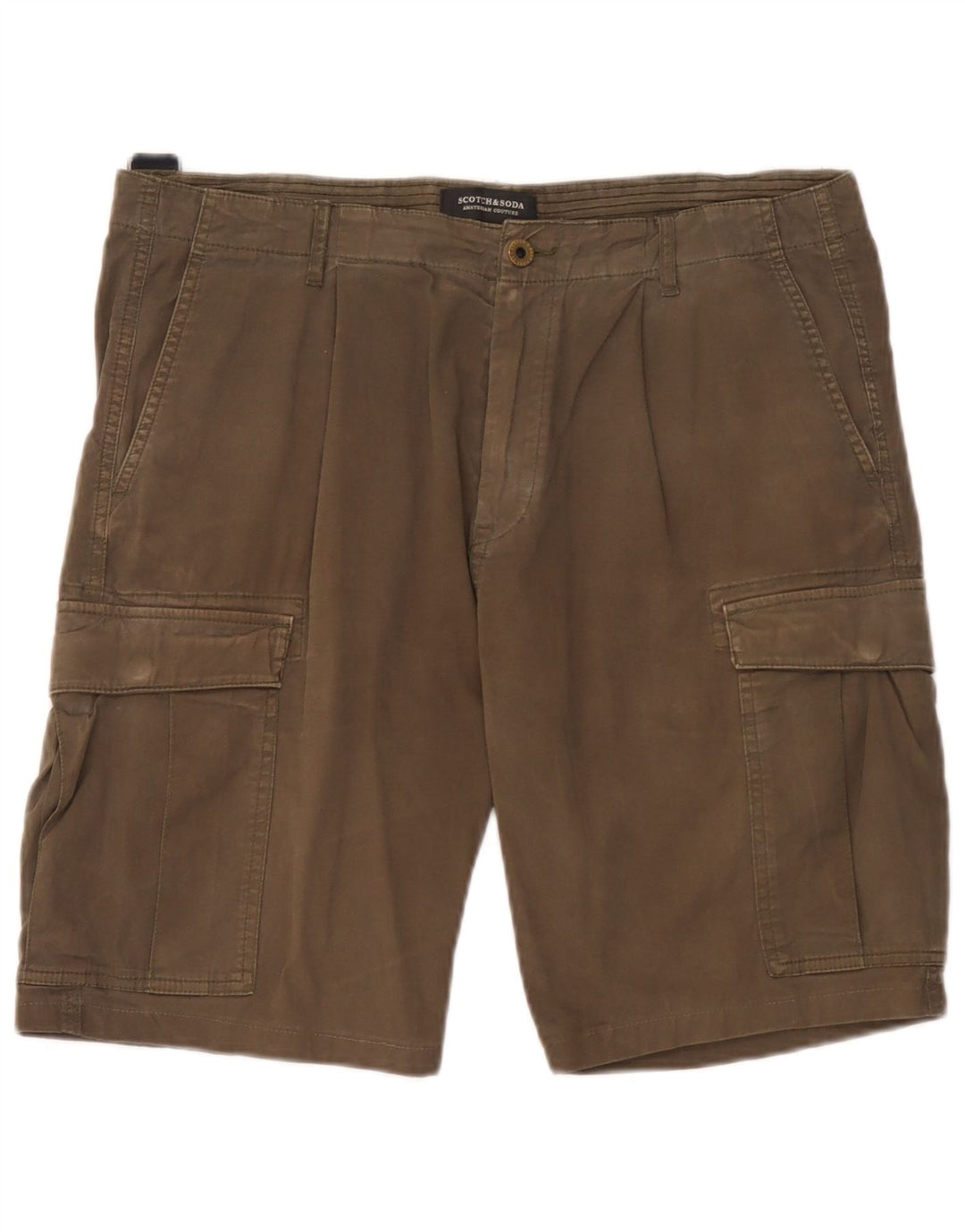 Męskie szorty cargo Scotch & Soda W34, duże, bawełniane w kolorze khaki