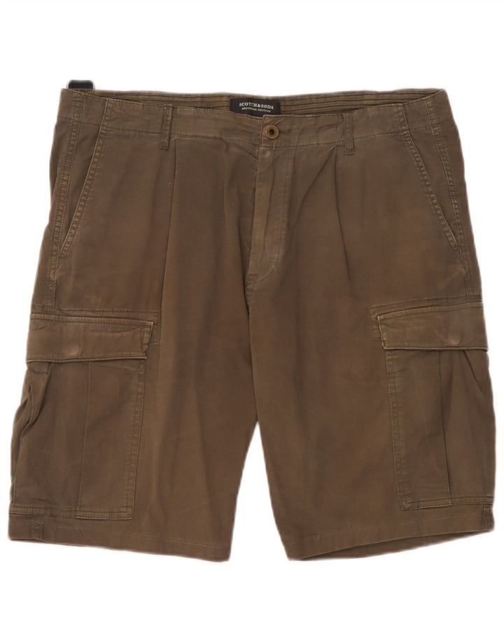 Męskie szorty cargo Scotch & Soda W34, duże, bawełniane w kolorze khaki