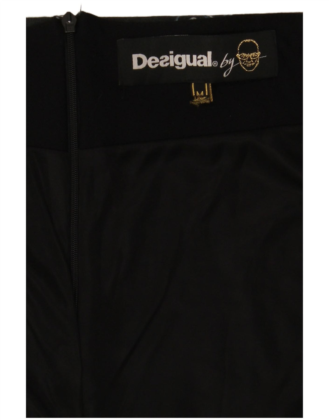 Desigual damska spódnica ołówkowa średnia W30 granatowa paisley