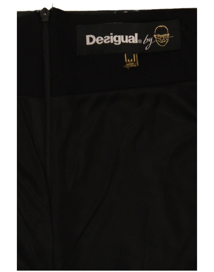 Desigual damska spódnica ołówkowa średnia W30 granatowa paisley