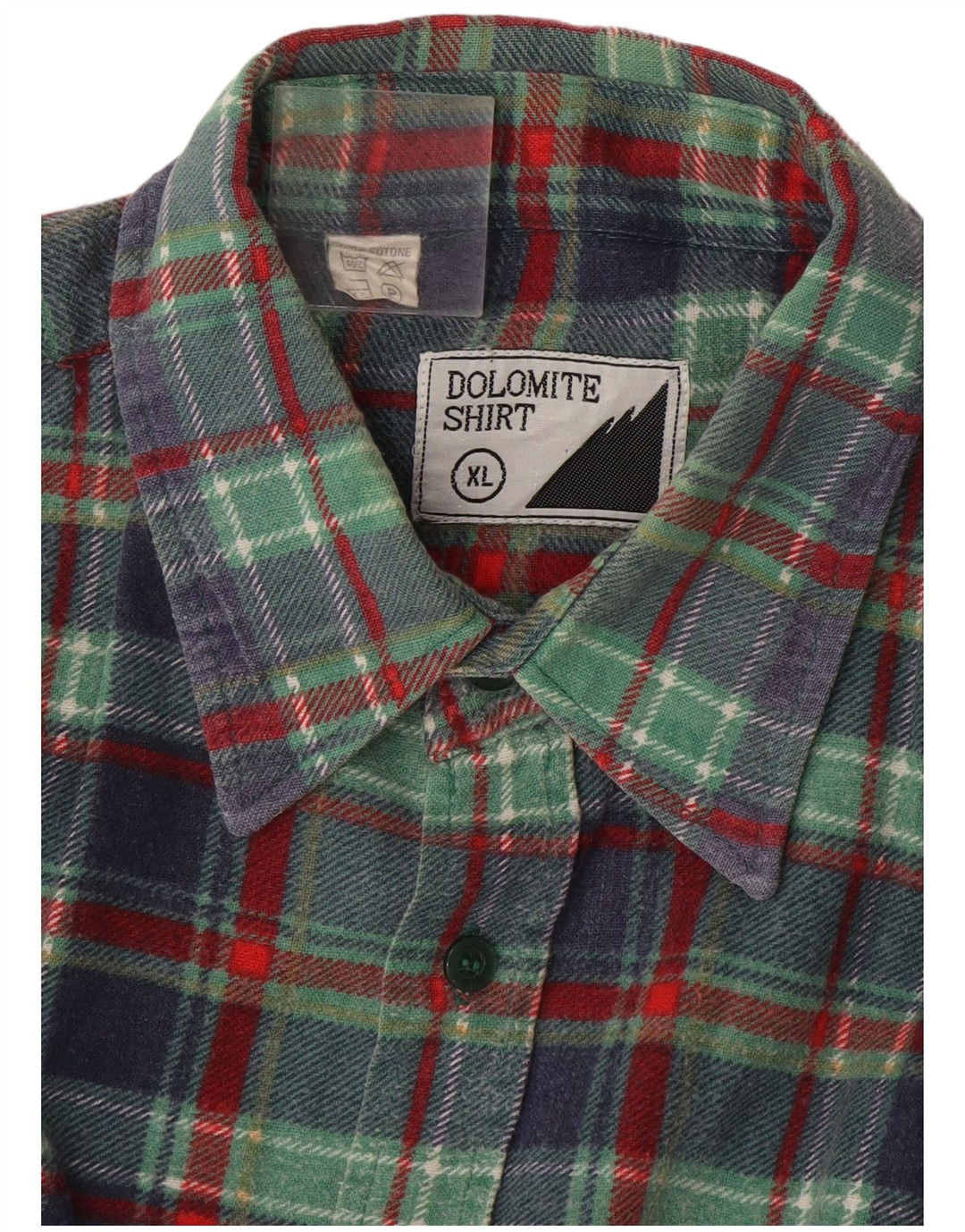 Koszula flanelowa męska Dolomite XL w zieloną kratkę, bawełniana