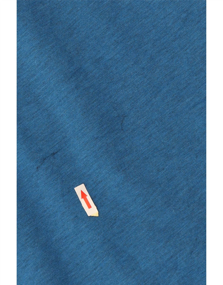 Męski sweter z kapturem i zamkiem Russell Athletic UK 42/44, duży, niebieski, bawełniany