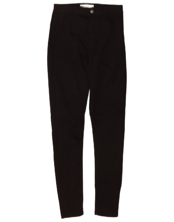 Topshop Damskie Joni Skinny Jeans UK 10 Small W28 L28 Czarna bawełna