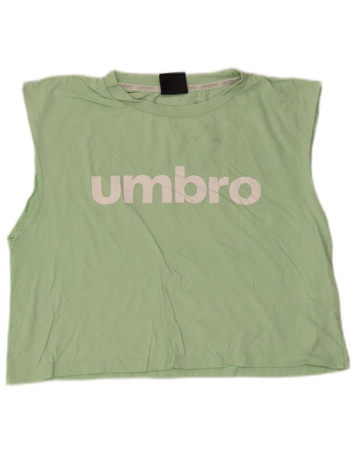 Damska kamizelka Umbro Crop Graphic UK 14, duża, zielona