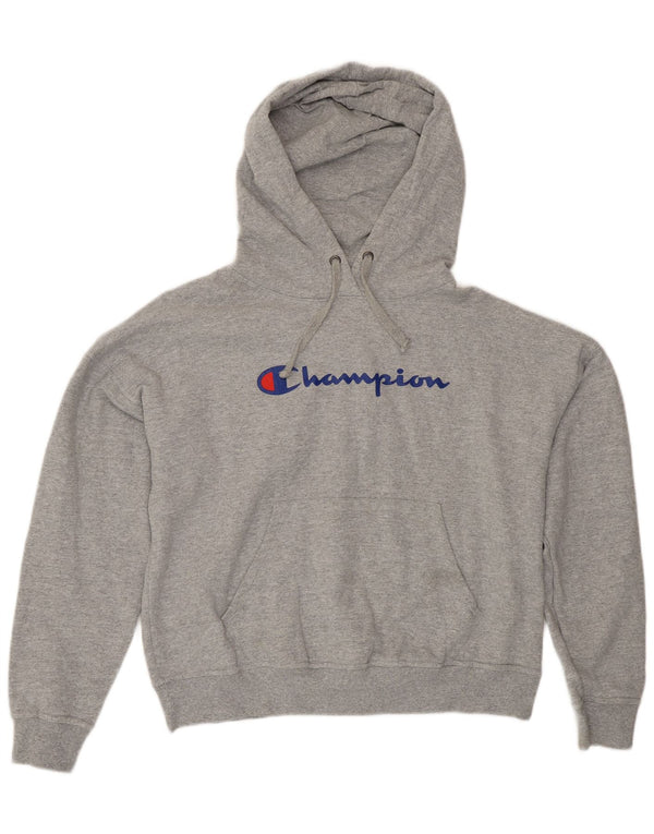 Damska bluza z kapturem Champion Graphic Oversize UK 14 Medium Grey Flecked