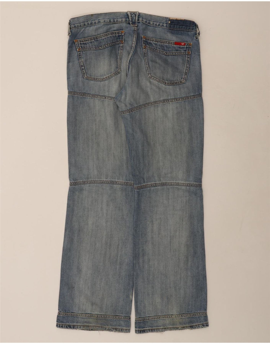 MUSTANG Męskie proste dżinsy robocze W33 L34 Niebieskie bawełniane