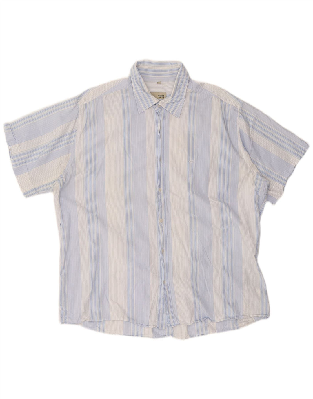 Koszula męska CAMEL ACTIVE z krótkim rękawem 2XL w niebieskie paski