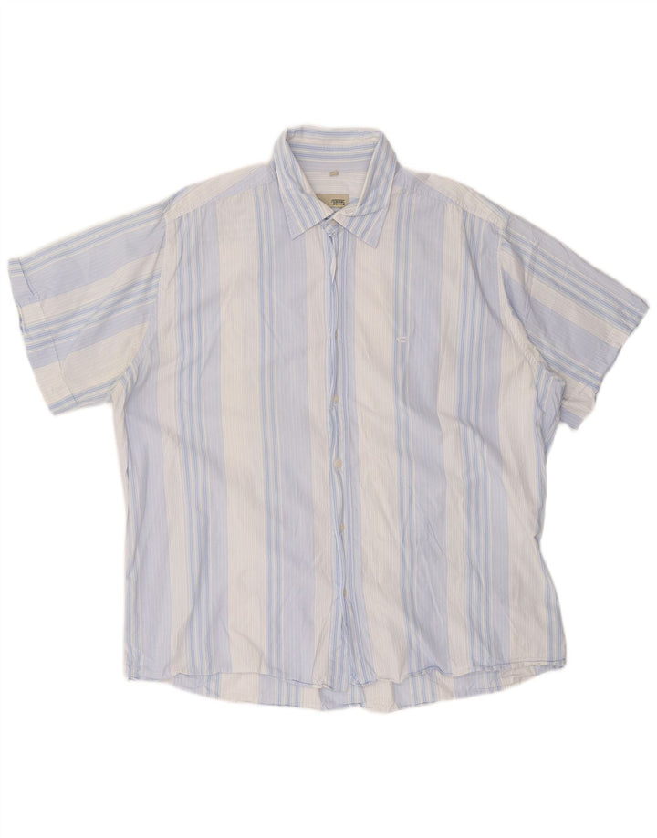 Koszula męska CAMEL ACTIVE z krótkim rękawem 2XL w niebieskie paski