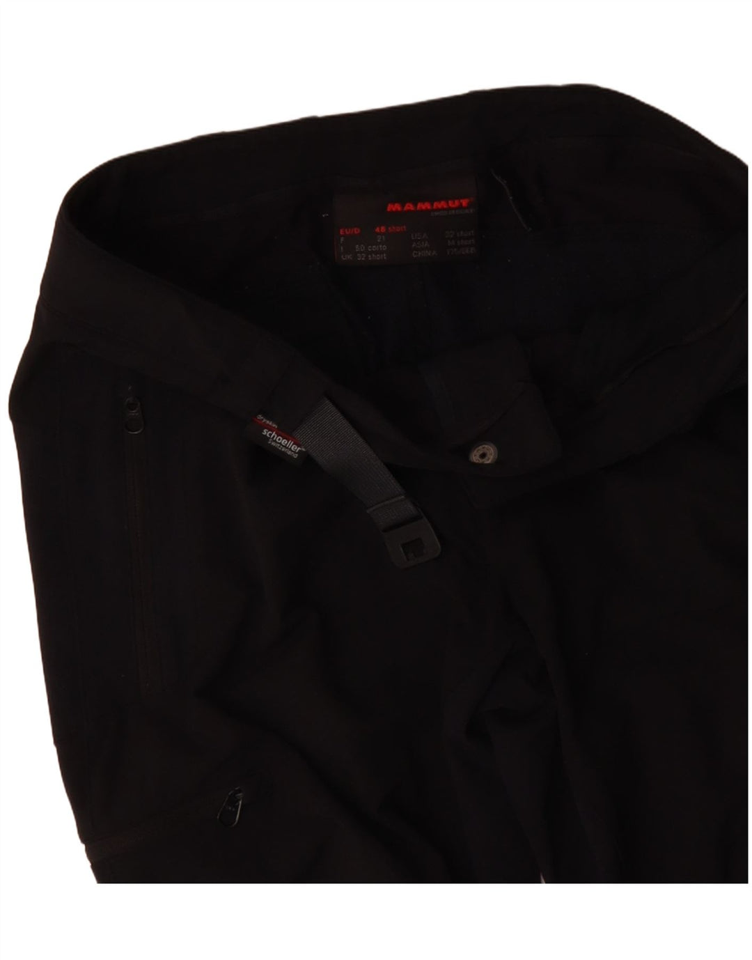 Damskie spodnie typu casual cargo MAMMUT W32 L30 w kolorze czarnym