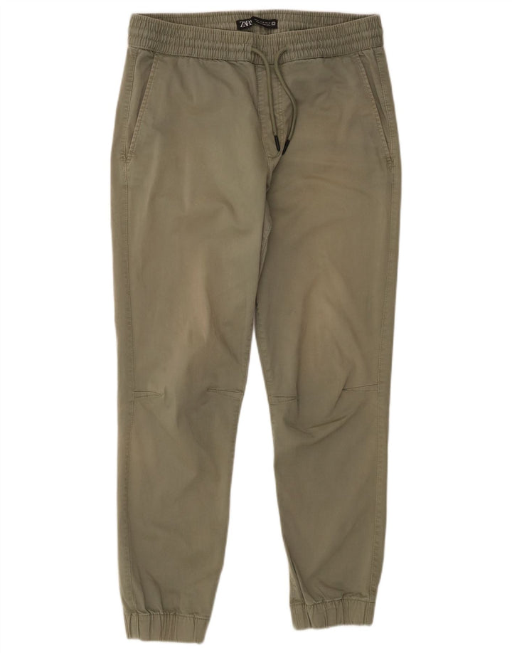 Męskie spodnie chino do biegania Zara, średnie W31 L27 Khaki